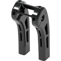 Ghost Risers — 1" clamping diameter, 1-1/2" pullback, 8" rise, gloss black, fits 3-1/2" fork center-to-center