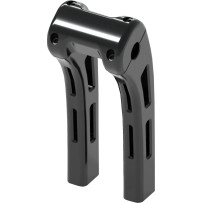 Ghost Risers — 1" clamp, 1-1/2" pullback, Black gloss