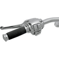 Handlebar Control Kit with Mechanical Clutch — 25.4 mm clamp, 17.5 mm bore, Chrome