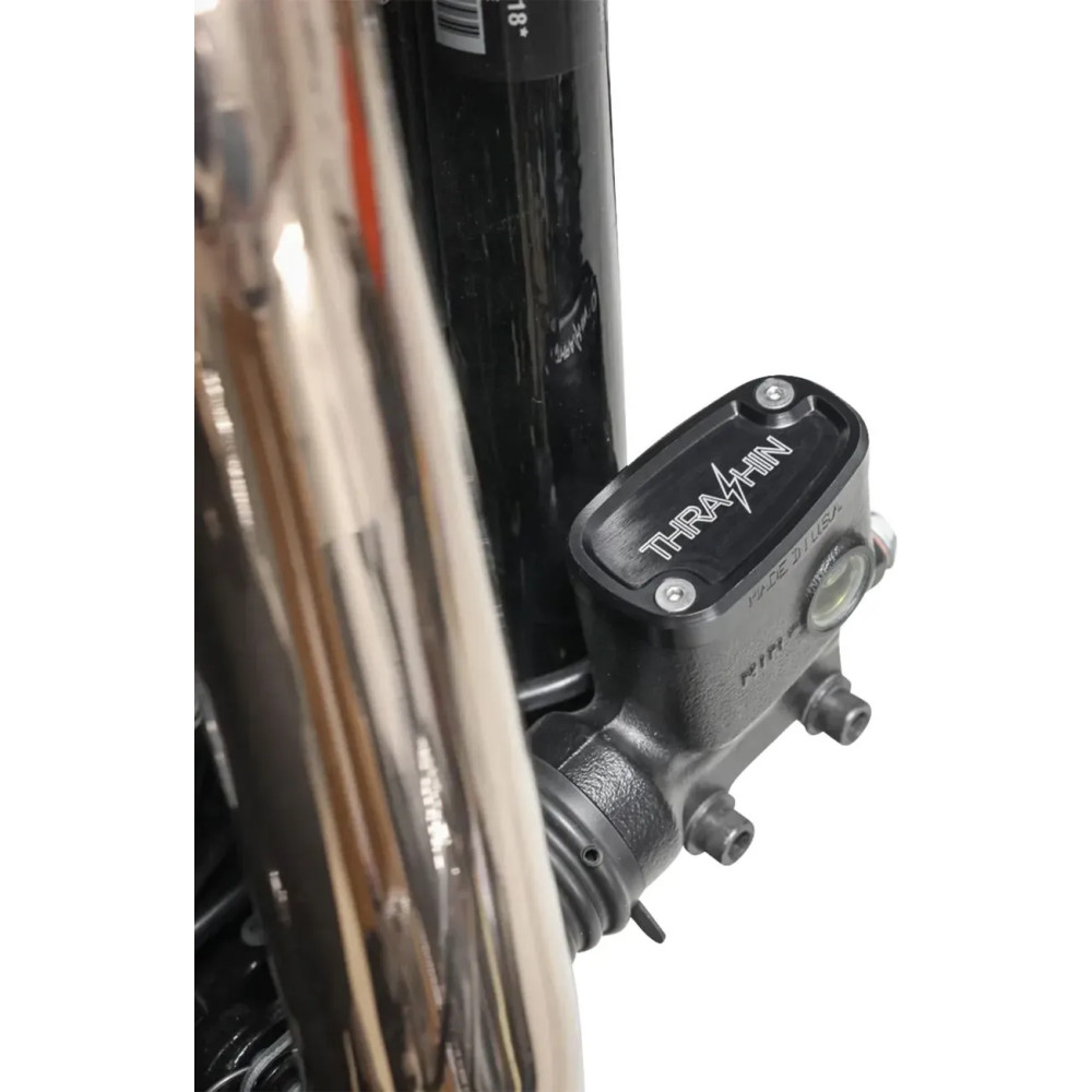 Brake Reservoir Cap — Black, Rear