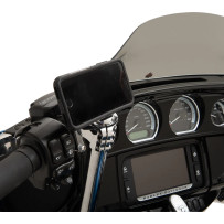 iOmounts™ Device Mount — Handlebar switch, Universal compatibility, Chrome