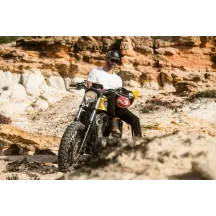 Soporte Moto Stem Pro — montaje vástago, negro