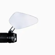 mo.view Blade espejo de extremo de manillar — 100 mm x 60 mm, abrazadera 22 mm / 1 in, negro