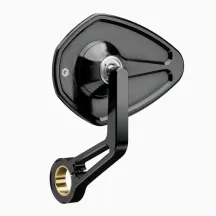 Espejo de extremo de manillar mo.view Sport 130 mm — 130 mm, brazo 110 mm, abrazadera 22 mm/1 in, Negro