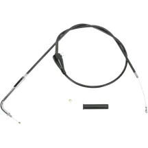 Black Vinyl Throttle/Idle Cable — 72.5 cm (28.5") housing, 12.1 cm (4.75") travel, 90° elbow