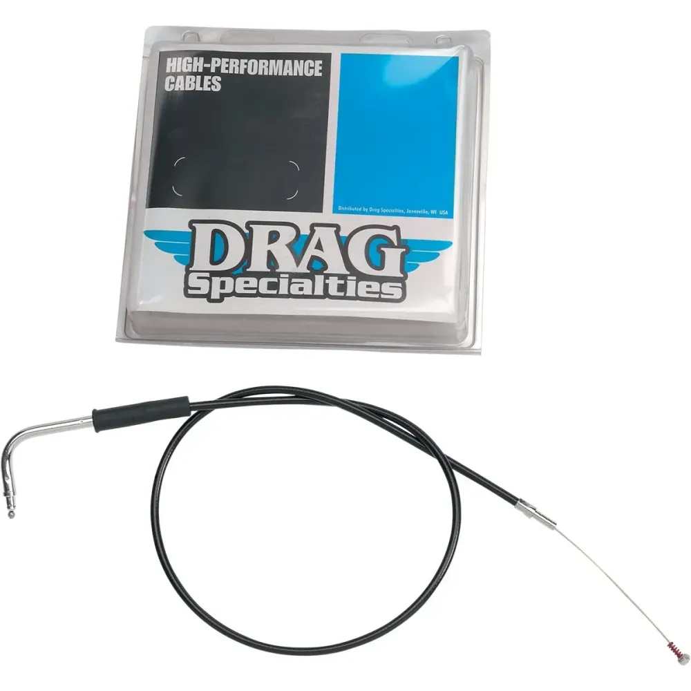 Black Vinyl Throttle/Idle Cable — 112 cm (44"), 12.4 cm (4-7/8")