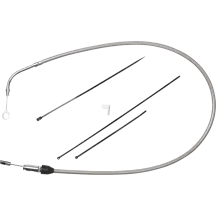 Cable de embrague de conexión rápida — 124.5 cm (49"), recorrido 59 mm (2-5/16"), cromado