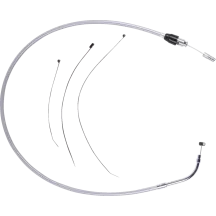 Cable de embrague de conexión rápida — 137 cm (54\"), cromado, plata