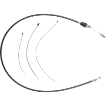 Cable de embrague de conexión rápida — 132 cm (52 in), Negro