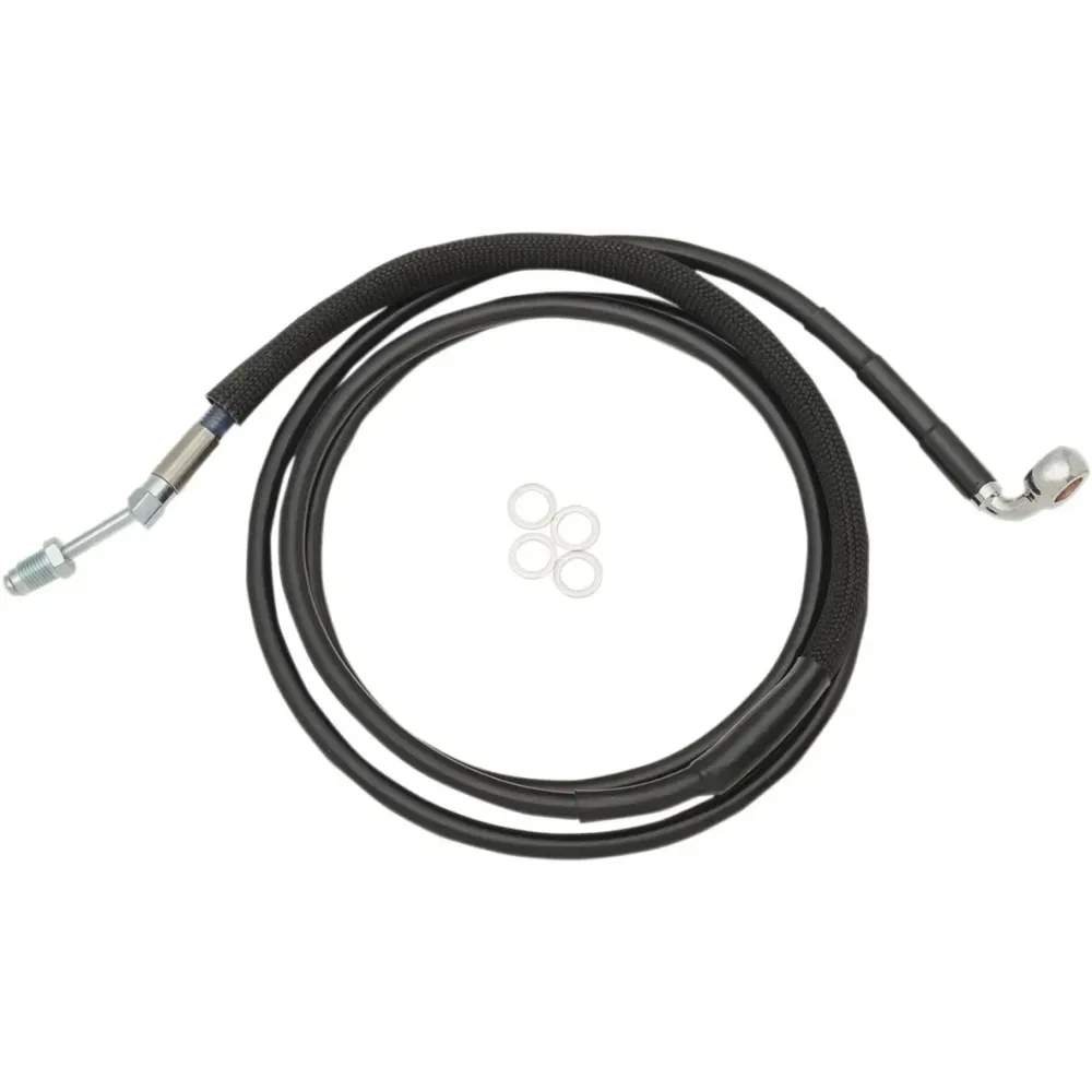 Línea de embrague hidráulica de acero inoxidable — 178 cm (70-1/8"), acabado vinilo negro
