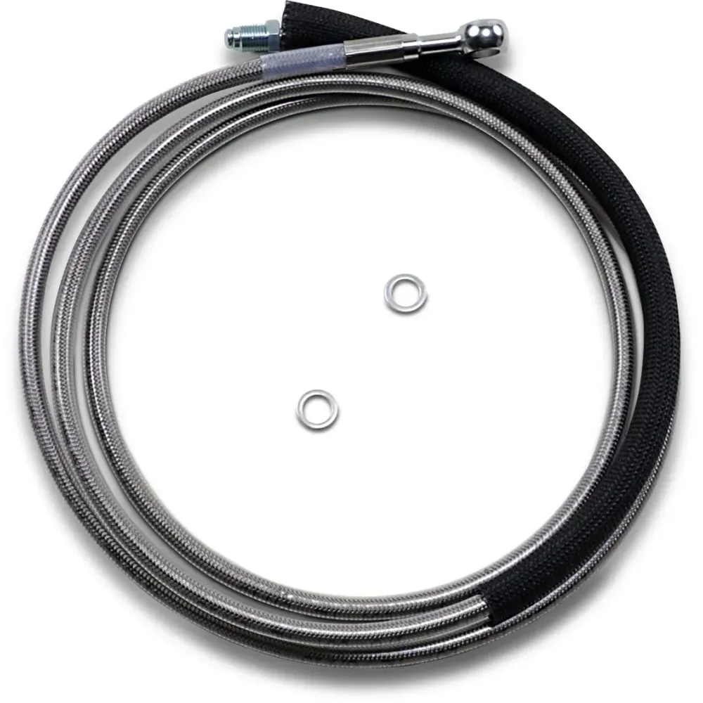 Latiguillo de embrague hidráulico de acero inoxidable — +102 mm (4"), 188,3 cm (74-1/8")