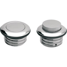 Pop-Up Gas Cap — 59.90 mm (2.36 in) outside diameter, pop-up mounting, Chrome