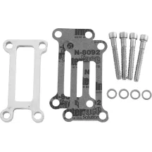 Kit espaciador del pico de aceite — 11/32 in, aluminio 6061‑T6, plateado