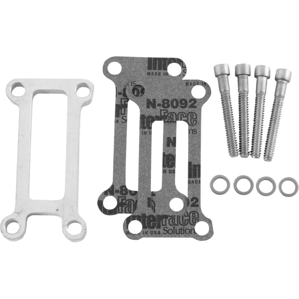 Oil Spout Spacer Kit — 6061-T6 aluminum, silver