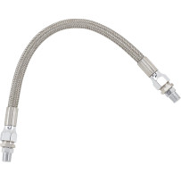 Universal Stainless Steel Braided Oil Line — 1/8\" NPT, 8.7 mm (11/32\"), 28 cm (11\")