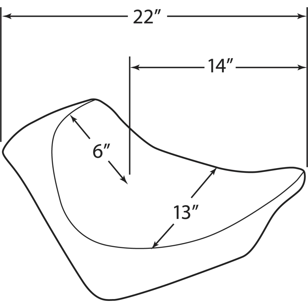 EZ-ON Asiento Solo — 35.5 cm x 33 cm, 56 cm, Negro