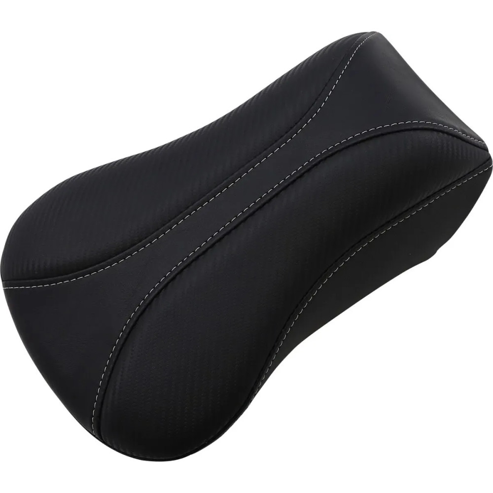 Dominator Pillion Pad — 38 cm rear seat length, 23.5 cm rear seat width, Black