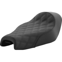 Renegade Lattice Stitch Solo Seat — 37.5 cm length, 28.5 cm width, Black