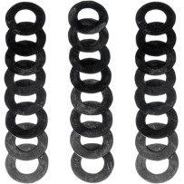 Valve Spring Seat Shims — 0.060"/0.030"/0.015", 1.200" OD, 0.570" ID, 24-pack