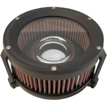 Assault Charge Filtro de aire de alto flujo — Redondo, Negro, aluminio mecanizado