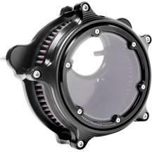 Filtro de aire Vision — Redondo, plateado, tapa CNC mecanizada