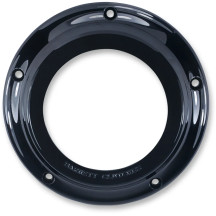 Tapa Derby Scorpion — 5 orificios, negro acabado en polvo