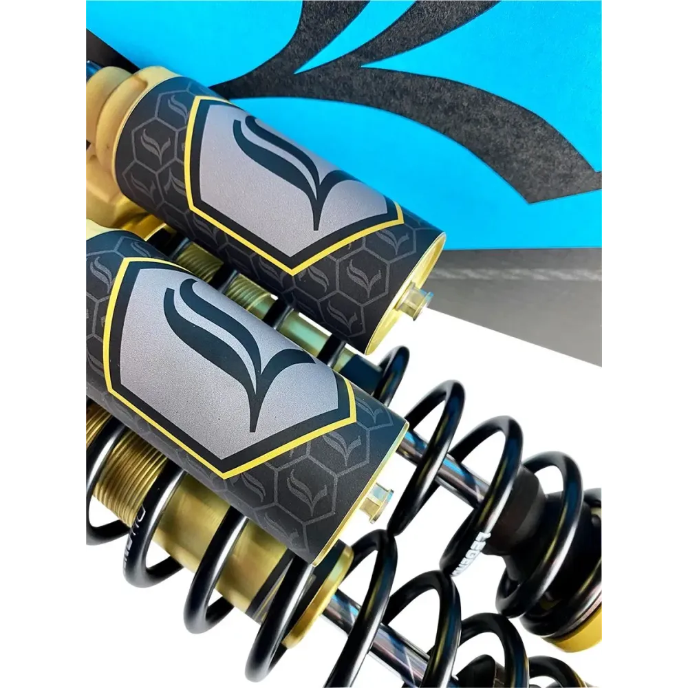 Legend REVO ARC Suspensión de muelle piggyback para modelos FXD — 14", de servicio pesado, dorado