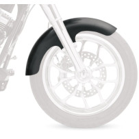 Tire Hugger Front Fender for Dresser — 21" wheel, 6-1/4" fender width, 33" contour, Black E-Coating