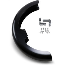 Hugger Series Front Fender with Mounting Blocks for Softail/Dyna — 19", front mount, Black