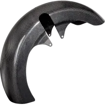 Guardabarros envolvente ancho de 21" de fibra de carbono — 8" de ancho, rueda 21", fibra de carbono, Negro