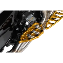 MX Billet Floorboards — Driver, 18" length, 3/4" thickness, Gold anodized