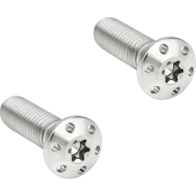 Tornillos de montaje de la pinza de freno — 10 mm x 1,5 mm x 35 mm, Titanio, Pulido