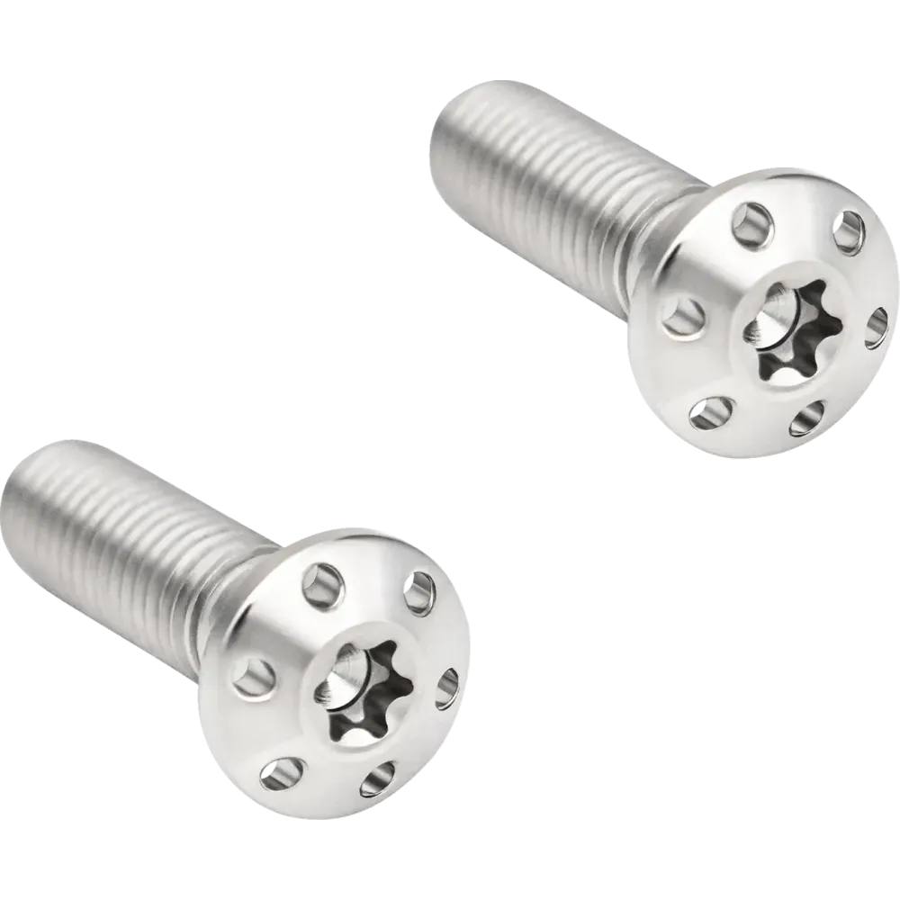 Tornillos de montaje de la pinza de freno — 10 mm x 1,5 mm x 35 mm, Titanio, Pulido Tornillos de montaje de la pinza de freno — 10 mm x 1,5 mm x 35 mm, Titanio, Pulido