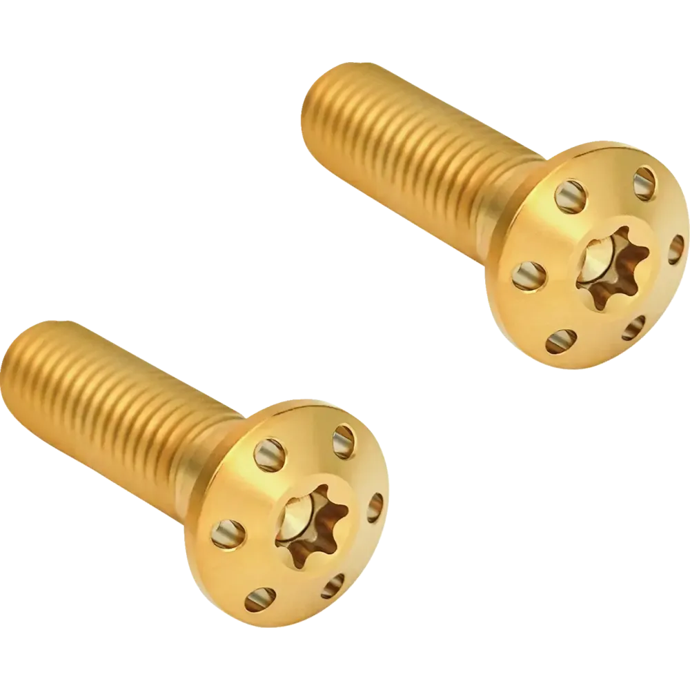 Pernos de montaje de la pinza de freno — 10 mm x 1.5 mm x 35 mm, dorado
