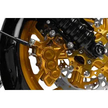Kit de rotor flotante completo Big Brake de 14" — Dorado, acero inoxidable 420 de alto carbono