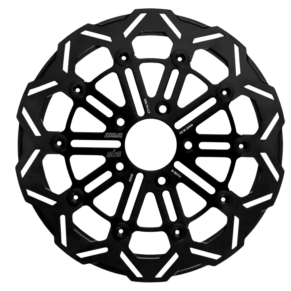 Rotor de freno diseñado por Kodlin — Dos piezas, flotante, negro