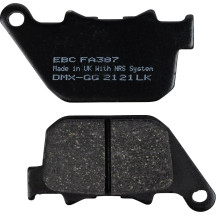 Organic Harley/Buell Brake Pads — 87 mm, 6.45 mm, FA387