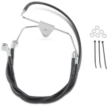 Kit de línea de freno de vinilo negro de longitud extendida — Sobredimensionado +4", 16", 30-7/8"