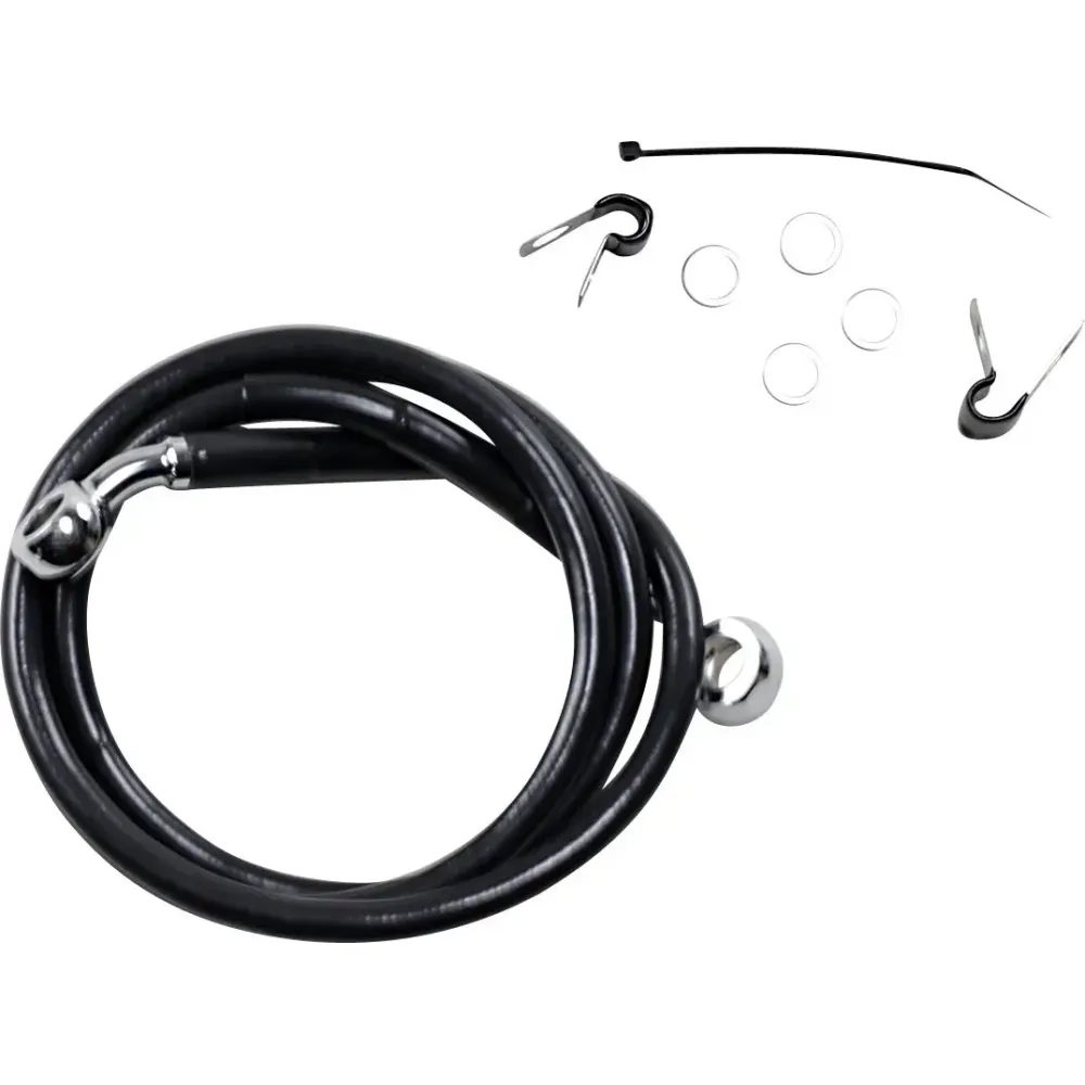 Kit de línea de freno de vinilo negro de longitud extendida — Sobredimensionado +2", 111 cm (43-3/4")