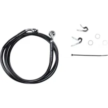 Kit de línea de freno de vinilo negro de longitud extendida — Sobredimensionado +15.2 cm (6\"), 121.5 cm (47-3/4\")