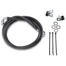Kit de línea de freno de vinilo negro de longitud extendida — 135.5 cm (53-1/4"), Sobredimensionado +20.3 cm (8")
