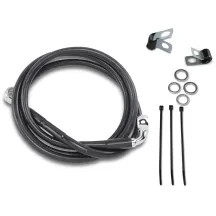 Kit de línea de freno de vinilo negro de longitud extendida — 122 cm (48"), Sobredimensionado +15.2 cm (6"), Delantero