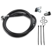 Kit de latiguillos de freno de vinilo negro de longitud extendida — Sobredimensionado +20.3 cm (8"), 127 cm (50")