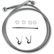 Kit de latiguillos de freno de acero inoxidable de longitud extendida — 111 cm (43-3/4"), Sobredimensionado +5,1 cm (2")