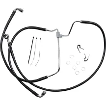 Kit de líneas de freno de vinilo negro de longitud extendida — 54.5 cm (21-1/2"), 77 cm (30-1/4"), sin ABS