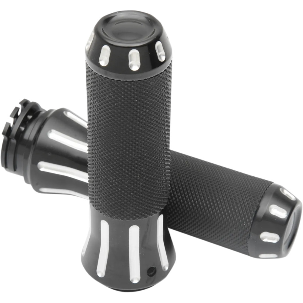 Puños personalizados — 25.4 mm (1"), 127 mm (5"), negro, plateado