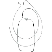 Kit de línea de freno delantero Designer Series de longitud alternativa específico para ABS — 32", banjo 10 mm 180°
