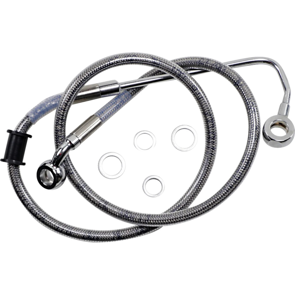 Línea de freno de acero inoxidable de longitud extendida — 91.5 cm (36\"), Sobredimensionado +5.1 cm (2\")
