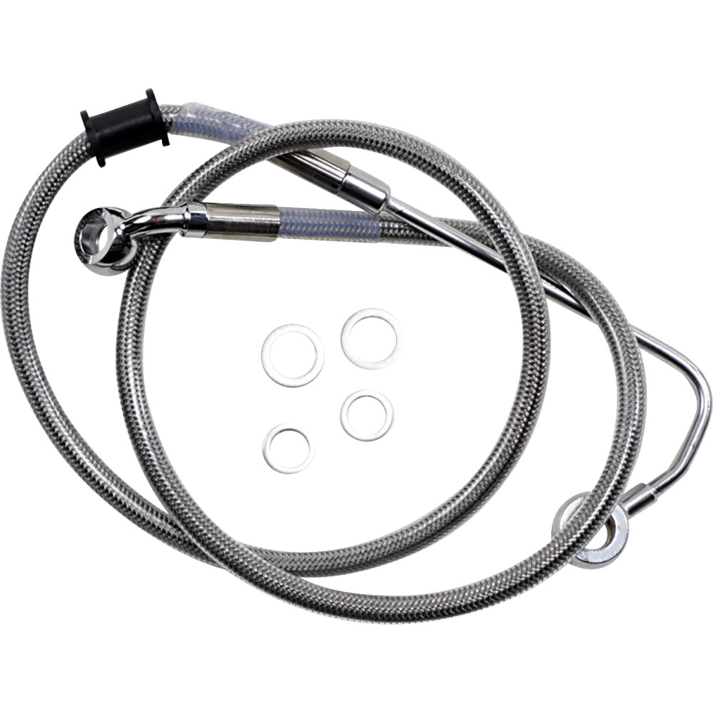 Línea de freno de acero inoxidable de longitud extendida — 101.5 cm (40"), sobredimensionada +15.2 cm (6"), delantero superior, 