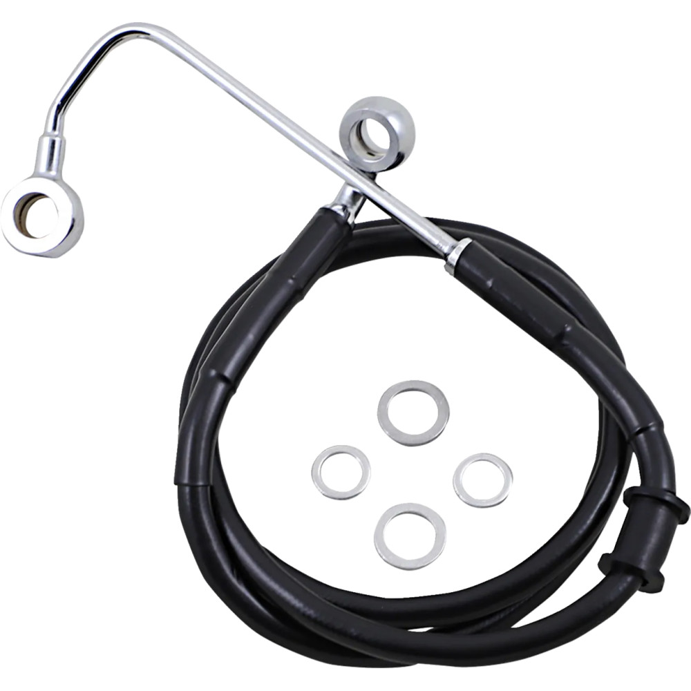 Línea de freno de acero inoxidable de longitud extendida — 103.5 cm (40-3/4"), sobredimensionado +25.4 cm (10"), delantero super